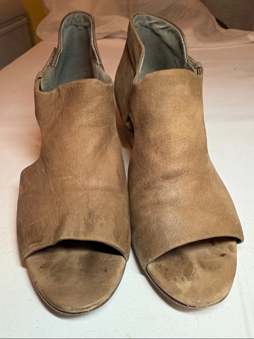 Eileen Fisher Brown Leather Size 8